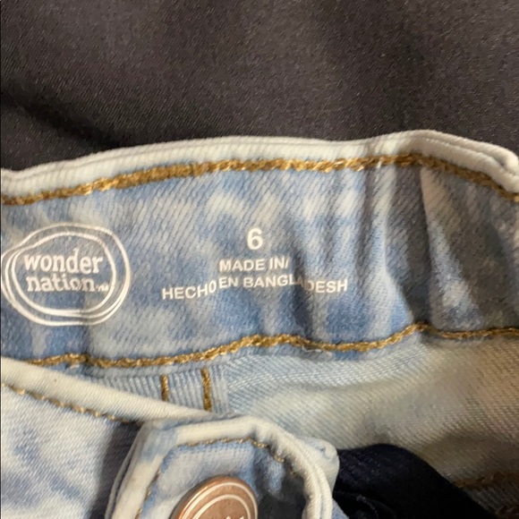 Acid Wash Cut-Off Style Shorts - Picture 3 of 4